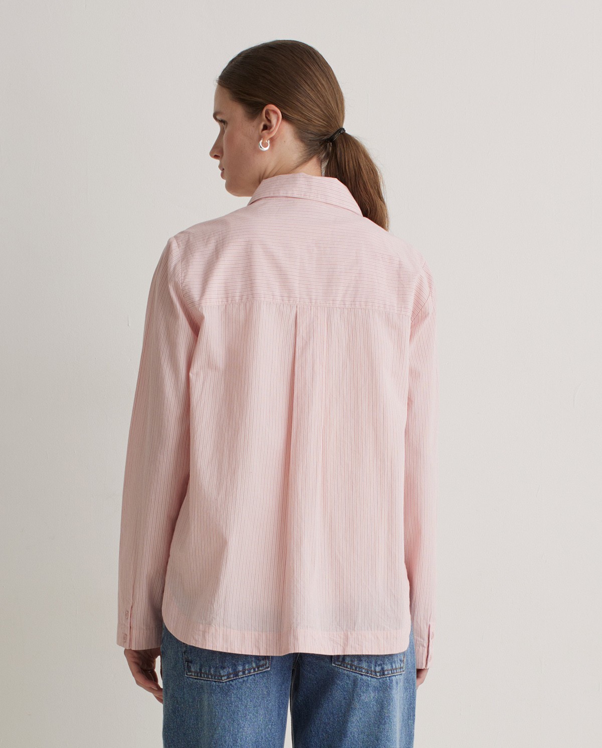 Camisa popelín 100% algodón orgánico rosa - Camisa de popelín <strong>100% algodón orgánico 5