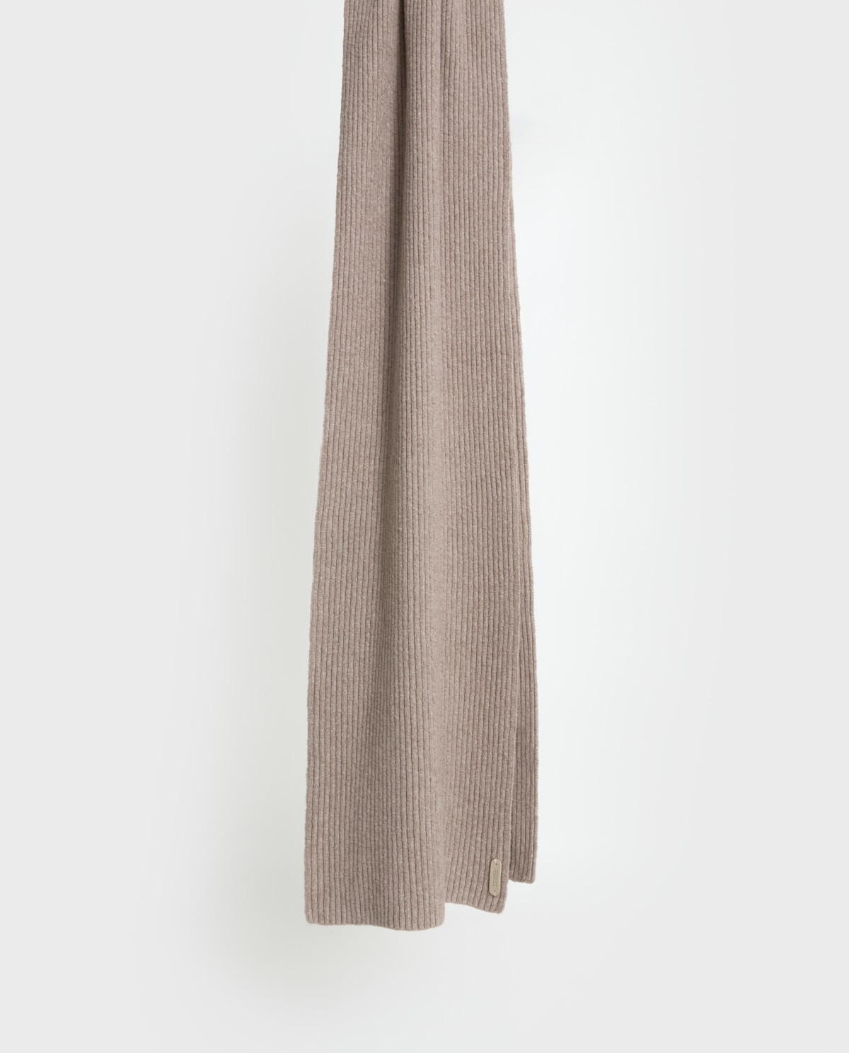 Écharpe en tricot de coton mélangé marron - Écharpe tricot 2
