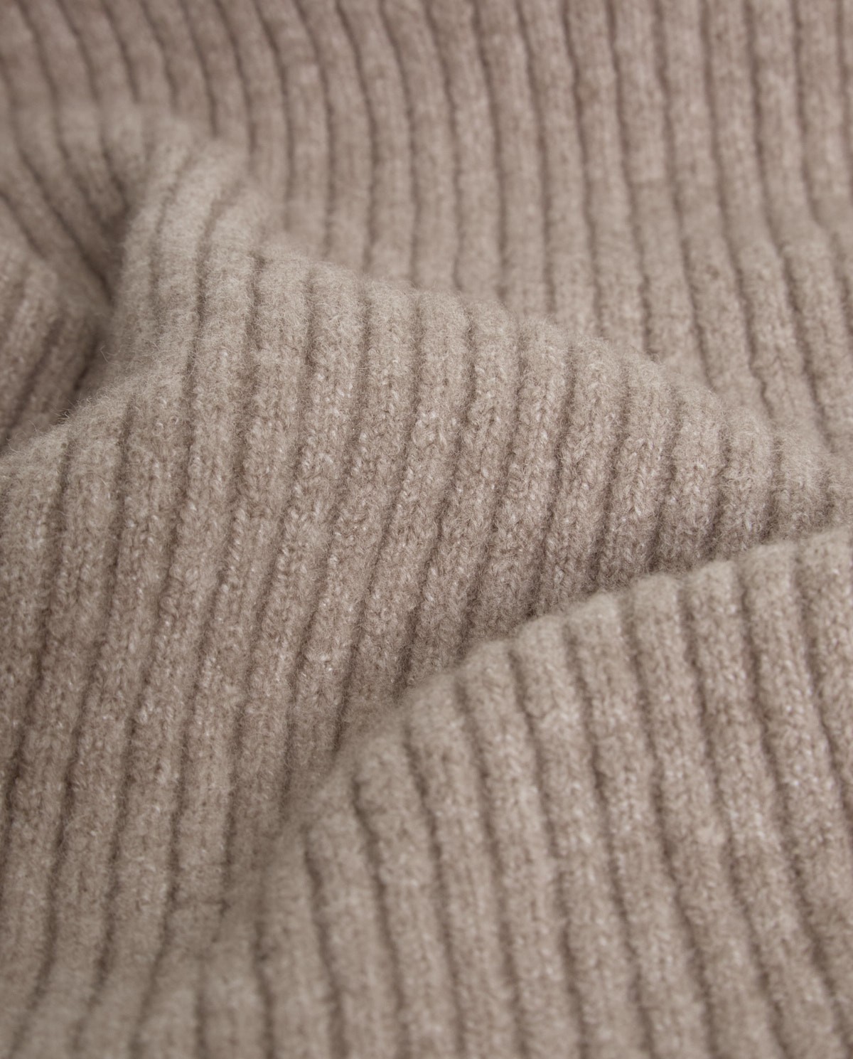 Écharpe en tricot de coton mélangé marron - Écharpe tricot 4