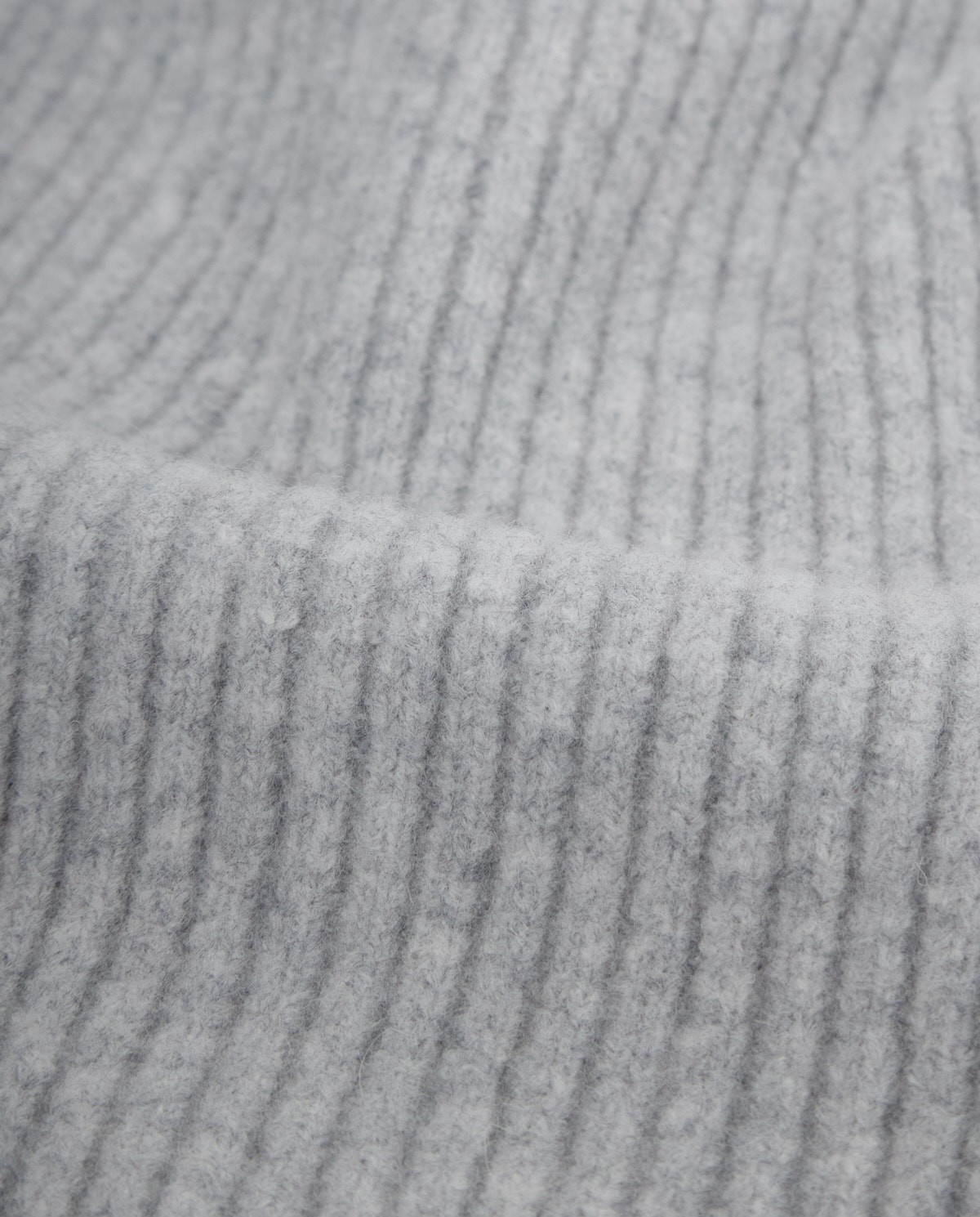 Écharpe en tricot de coton mélangé gris - Écharpe tricotée 3