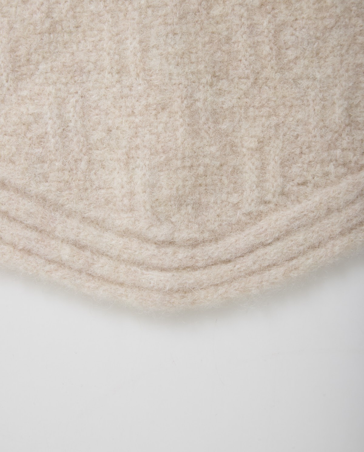 Raw wool and alpaca blend knitted scarf - Knitted bandana 3