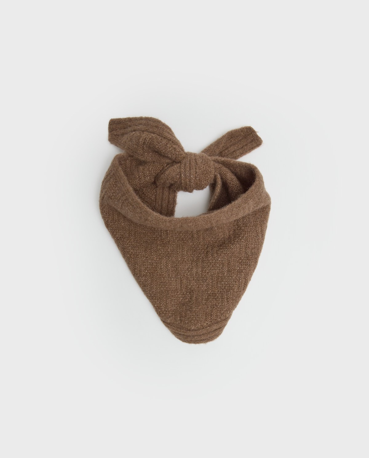 Camel alpaca-wool blend tricot bandana