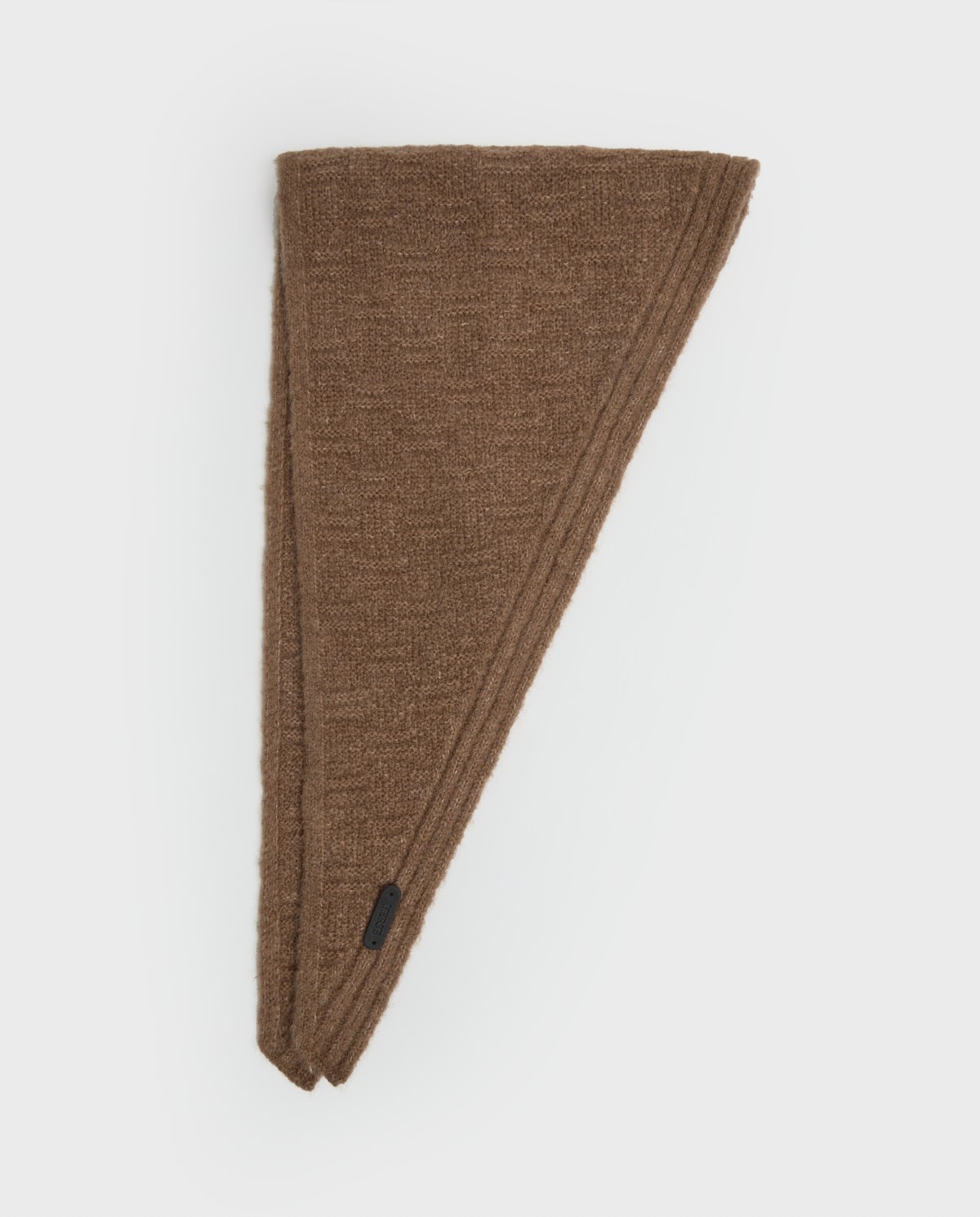 Camel alpaca-wool blend tricot bandana