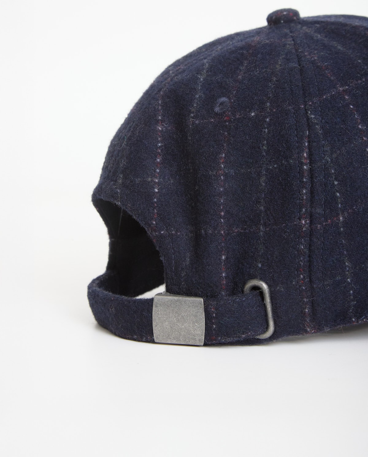 Navy-blue corduroy and flannel hat