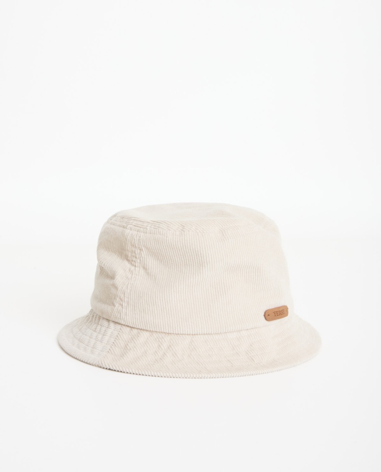 Gorro bucket 100% algodón pana crudo - Gorro bucket de pana