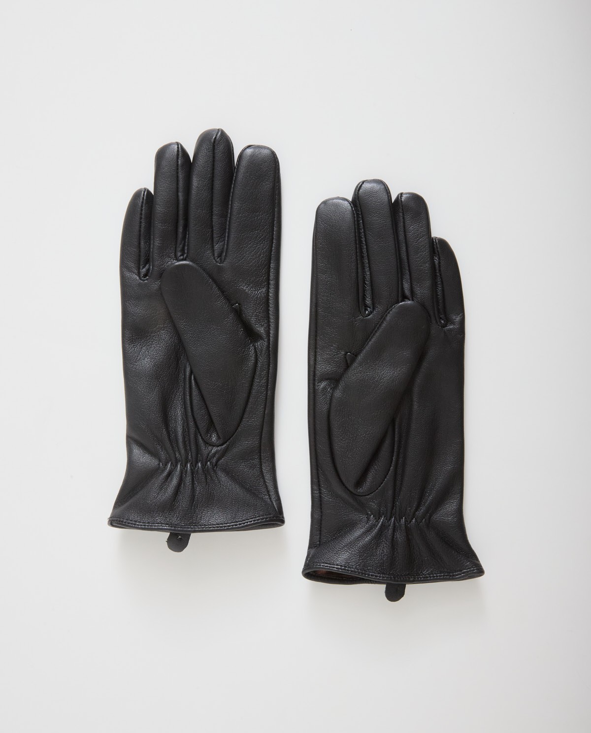 Guants 100 % pell negre dona Yerse - Detall vista frontal 1