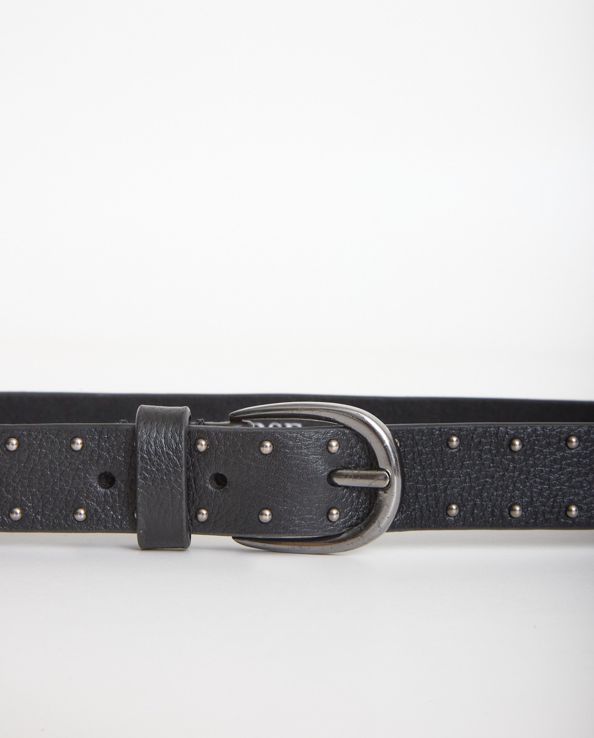 Black studded leather belt - Studded belt 3