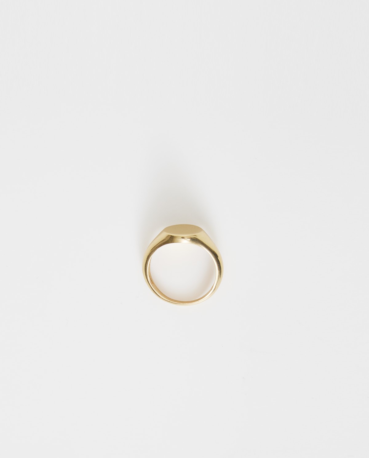 Bague chevalière en laiton doré 1