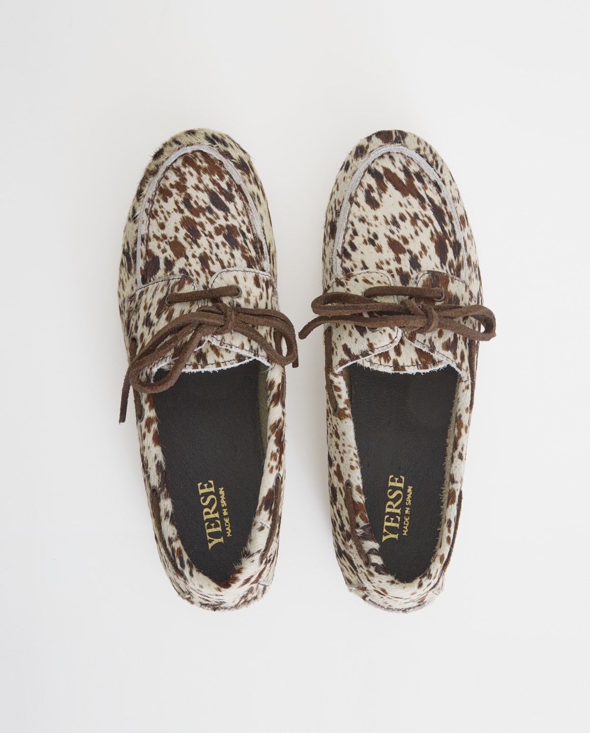 Mocasín náutico estampado vaca mujer Yerse - Detalle frontal 6