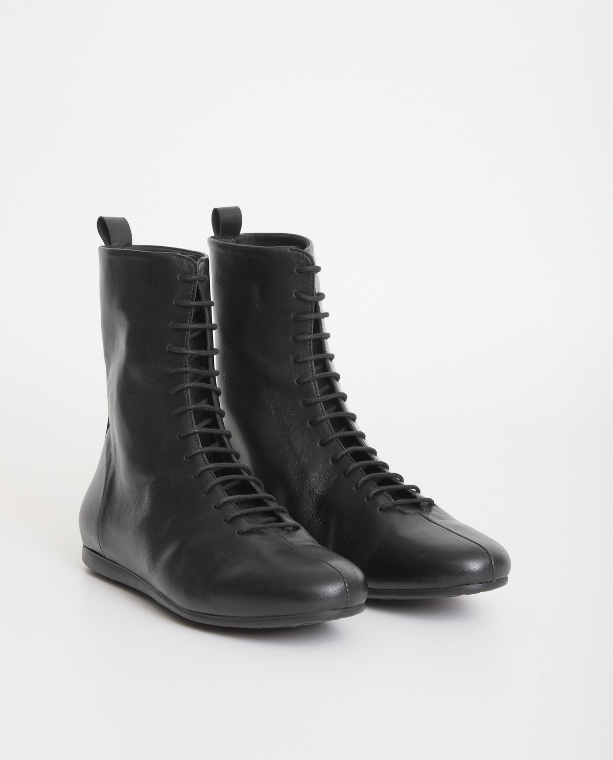 Bota de piel media caña negro - Bota de media caña 2