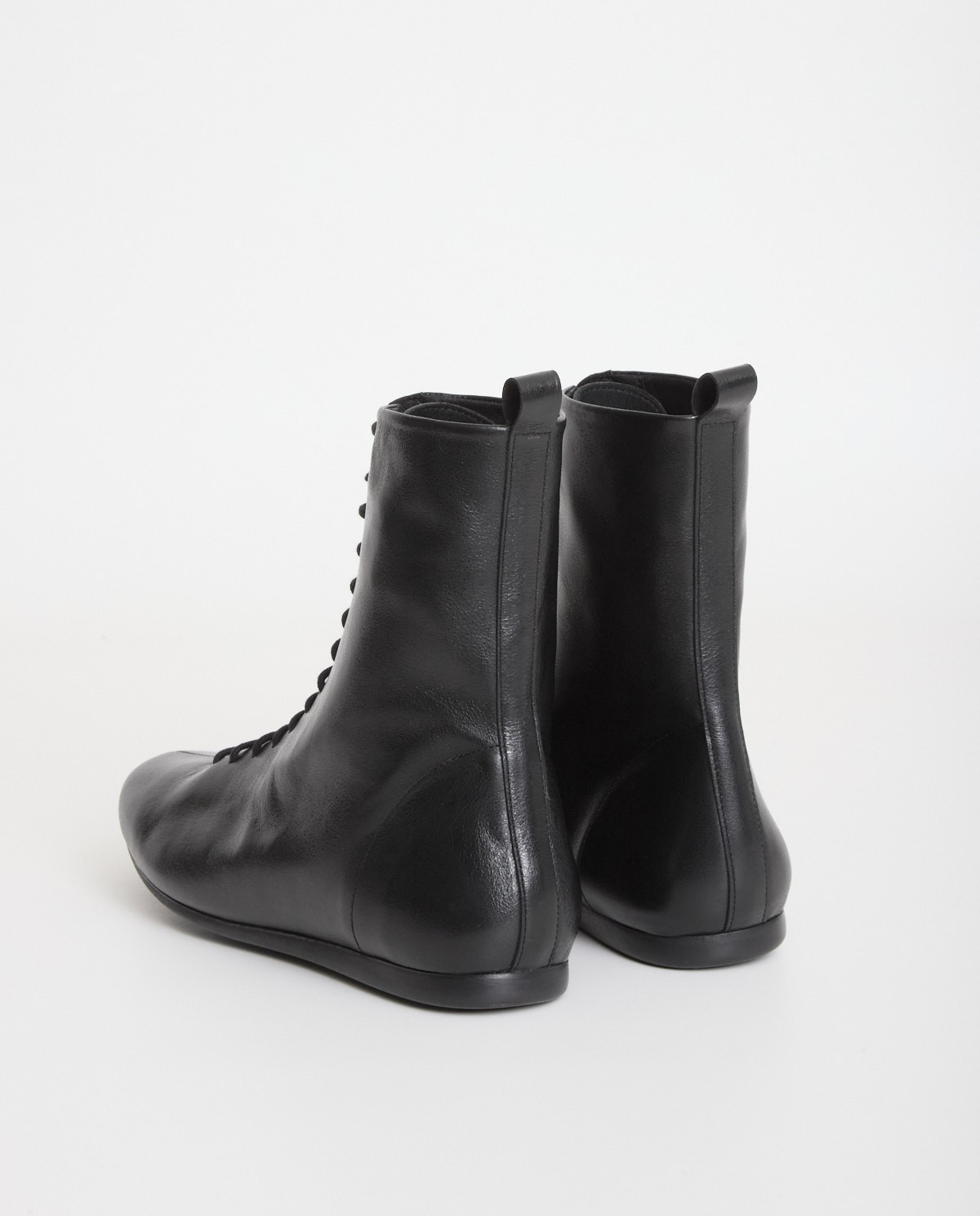 Bota de piel media caña negro - Bota de media caña 3