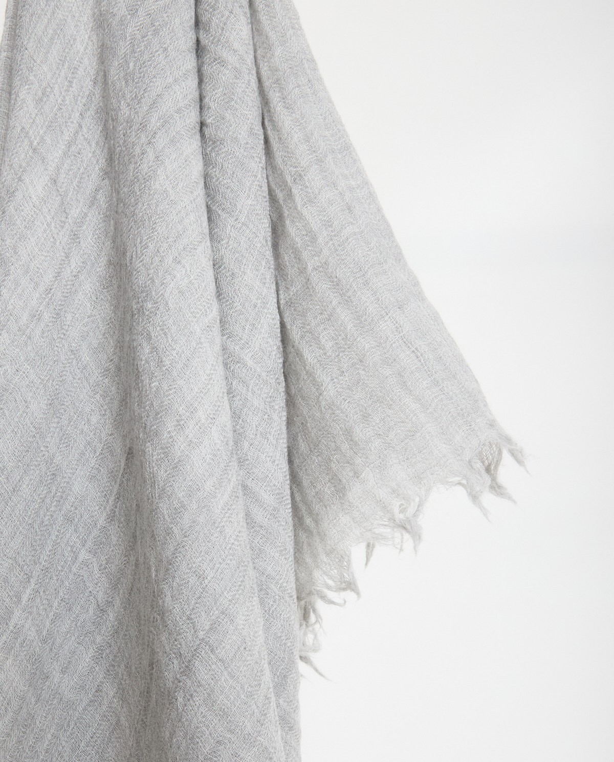 Écharpe 100% laine douce, gris clair - Écharpe 100% laine 1