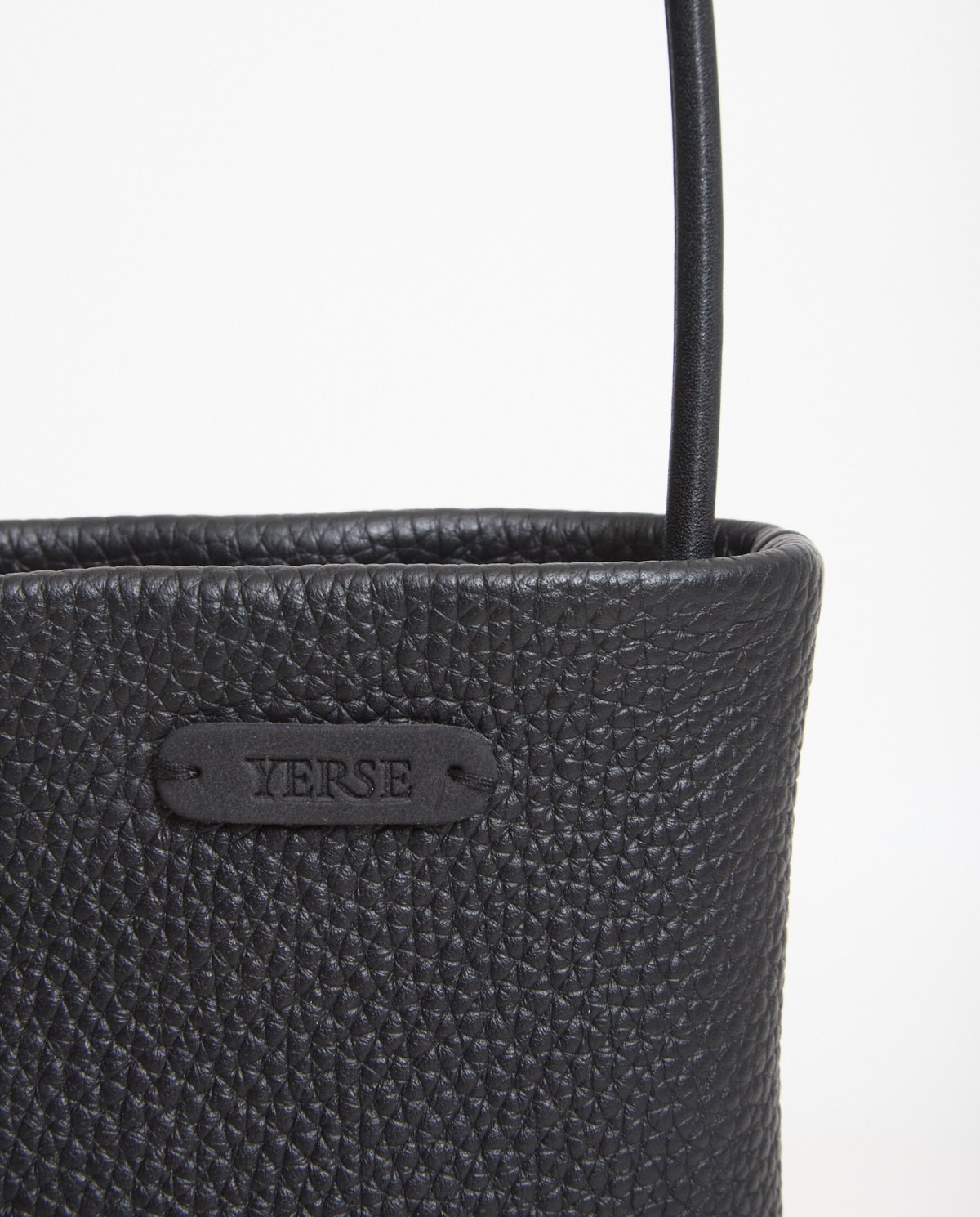 100% black grained leather mobile phone case - 100% leather mobile phone case 4