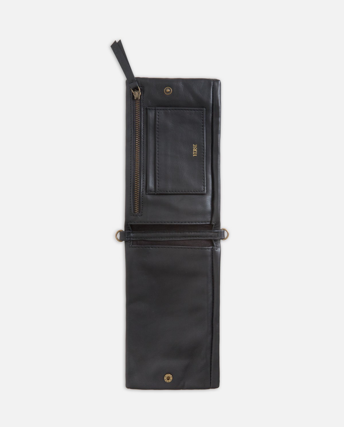 Bolso porta móvil piel 100% negro - Bolso porta móvil de piel 1