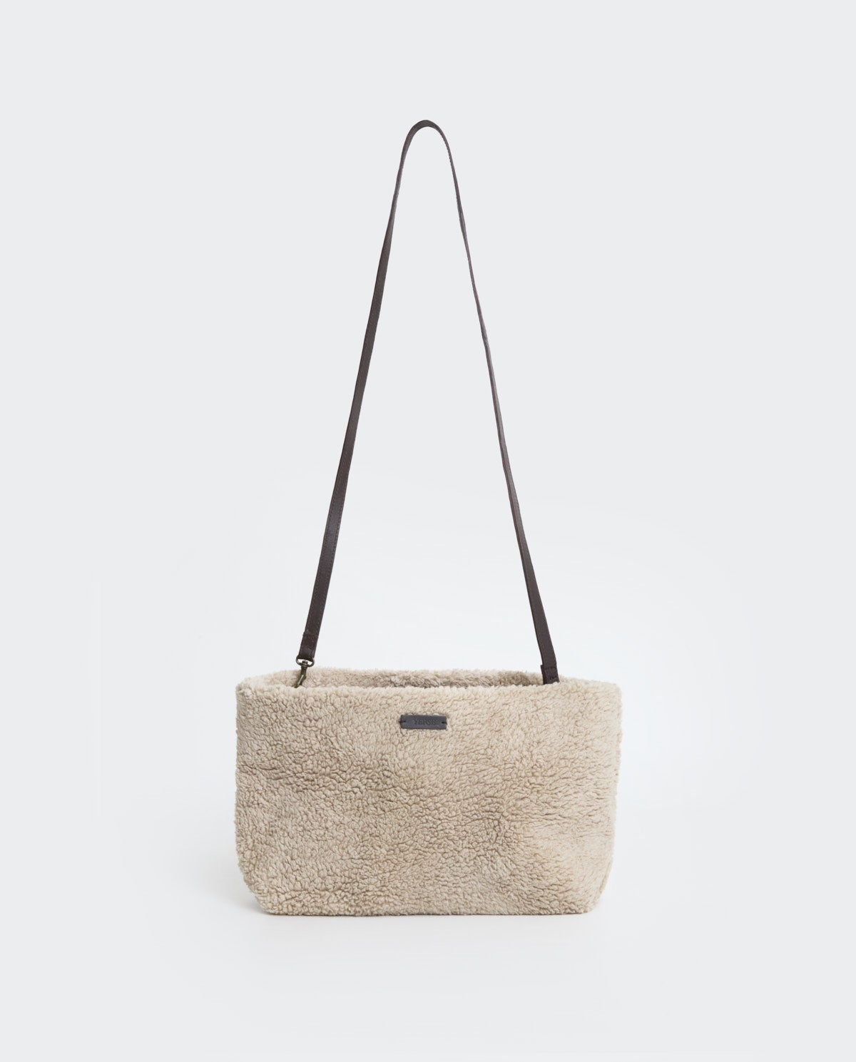Sac en peau de mouton écru- Sac en peau de mouton