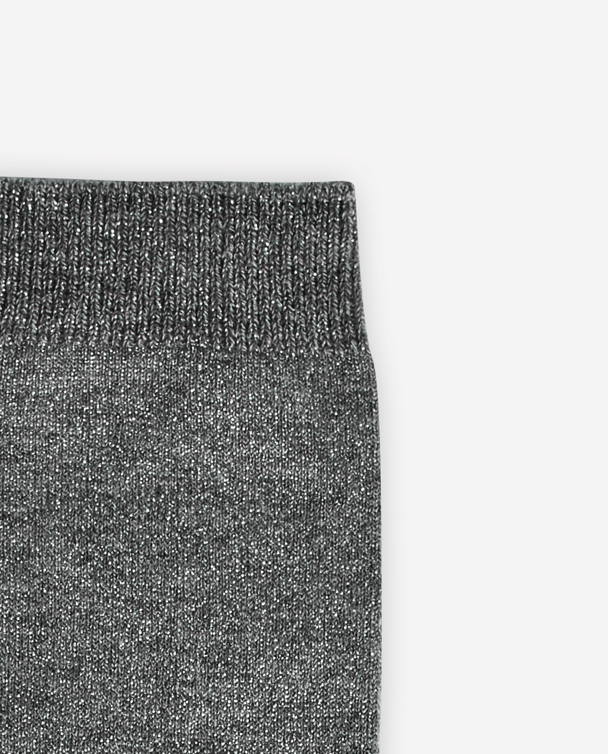 Grey lurex viscose sock - Viscose blend knitted sock 1