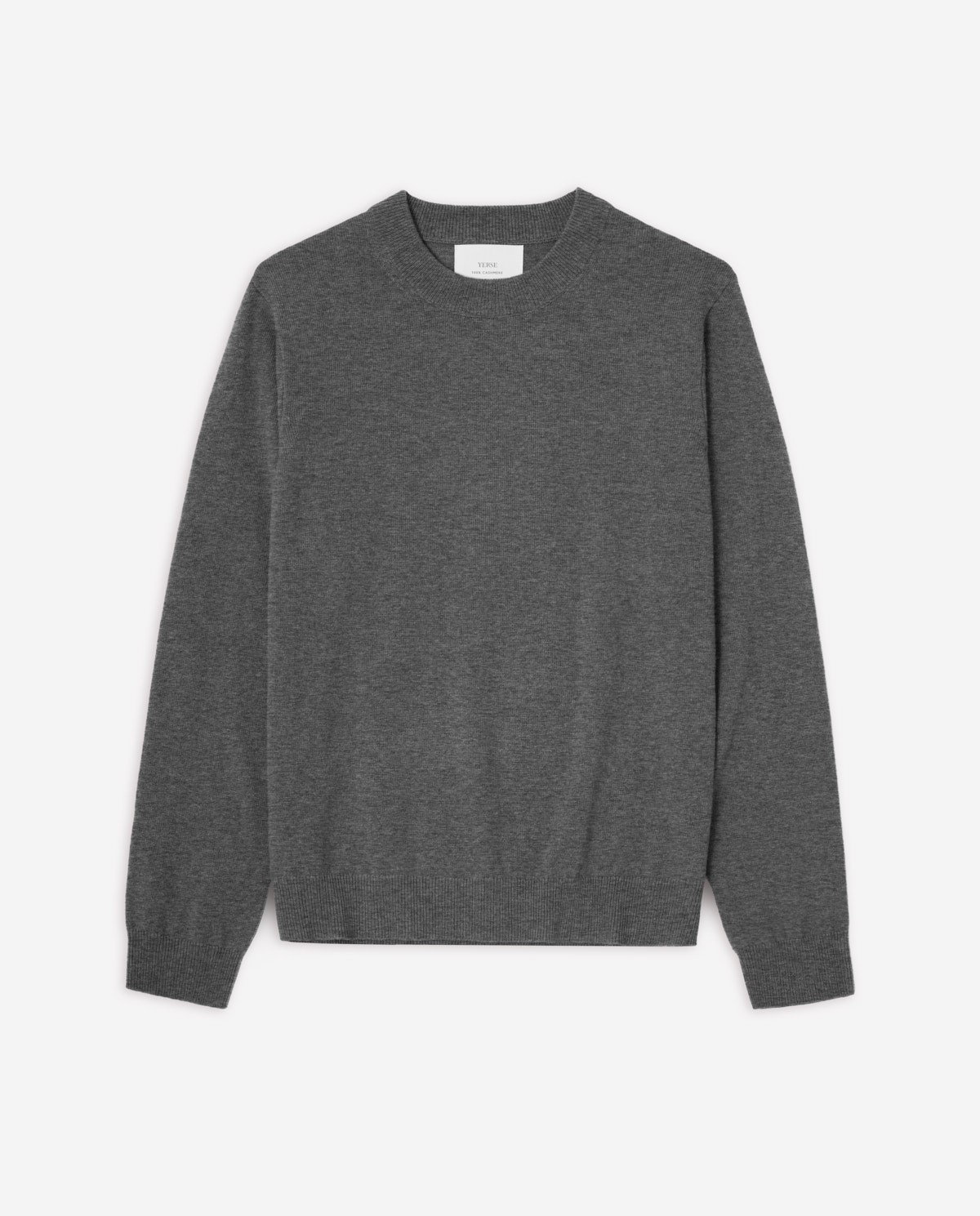 Jersey cashmere cuello redondo antracita - Jersey de cashmere 8