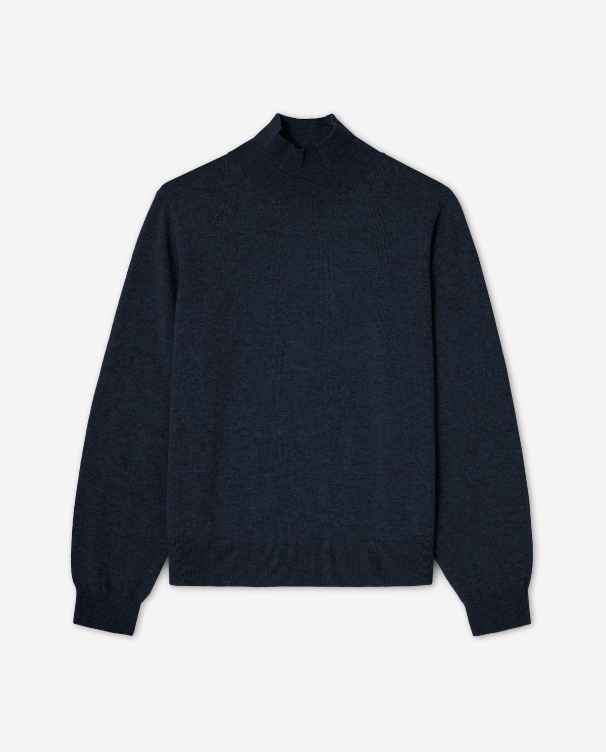 Jersey 100% cashmere azul oscuro para mujer – cuello Perkins, cálido, suave y sofisticado 8