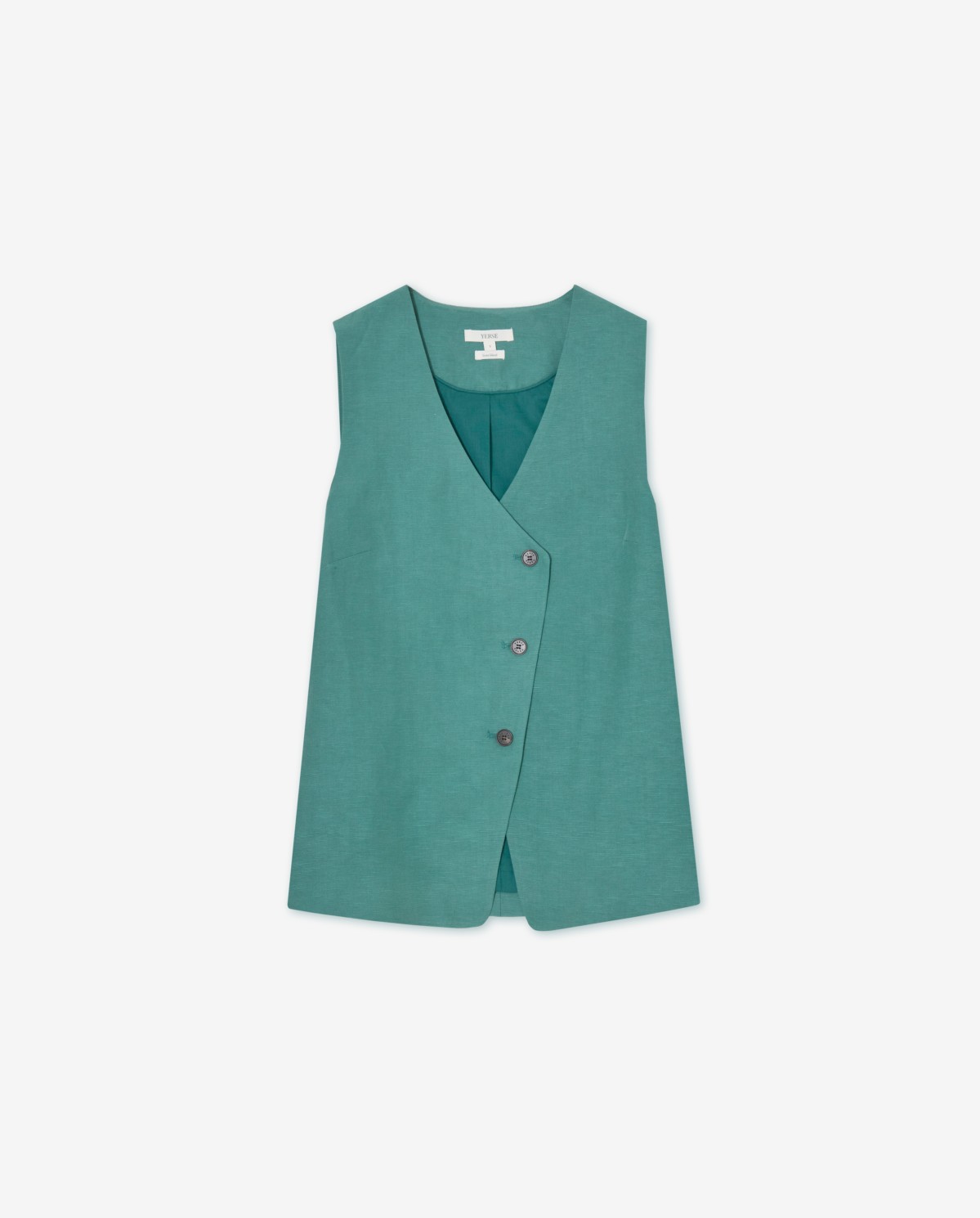 Chaleco traje mezcla lino