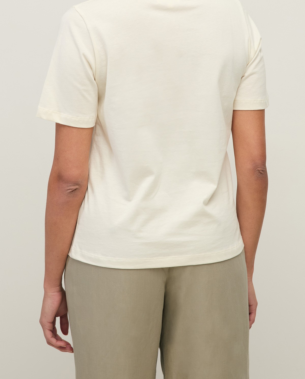 Organic-cotton T-shirt with round neckline|Yerse 4