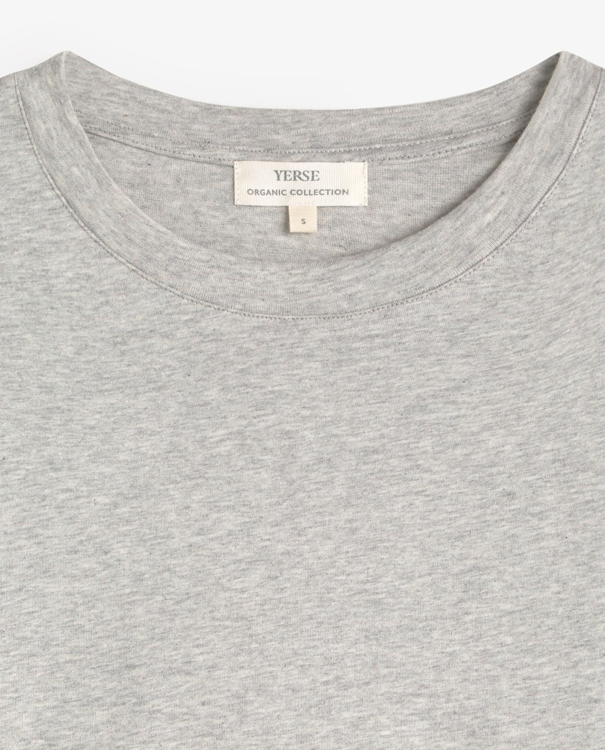 Organic-cotton T-shirt with round neckline|Yerse 7