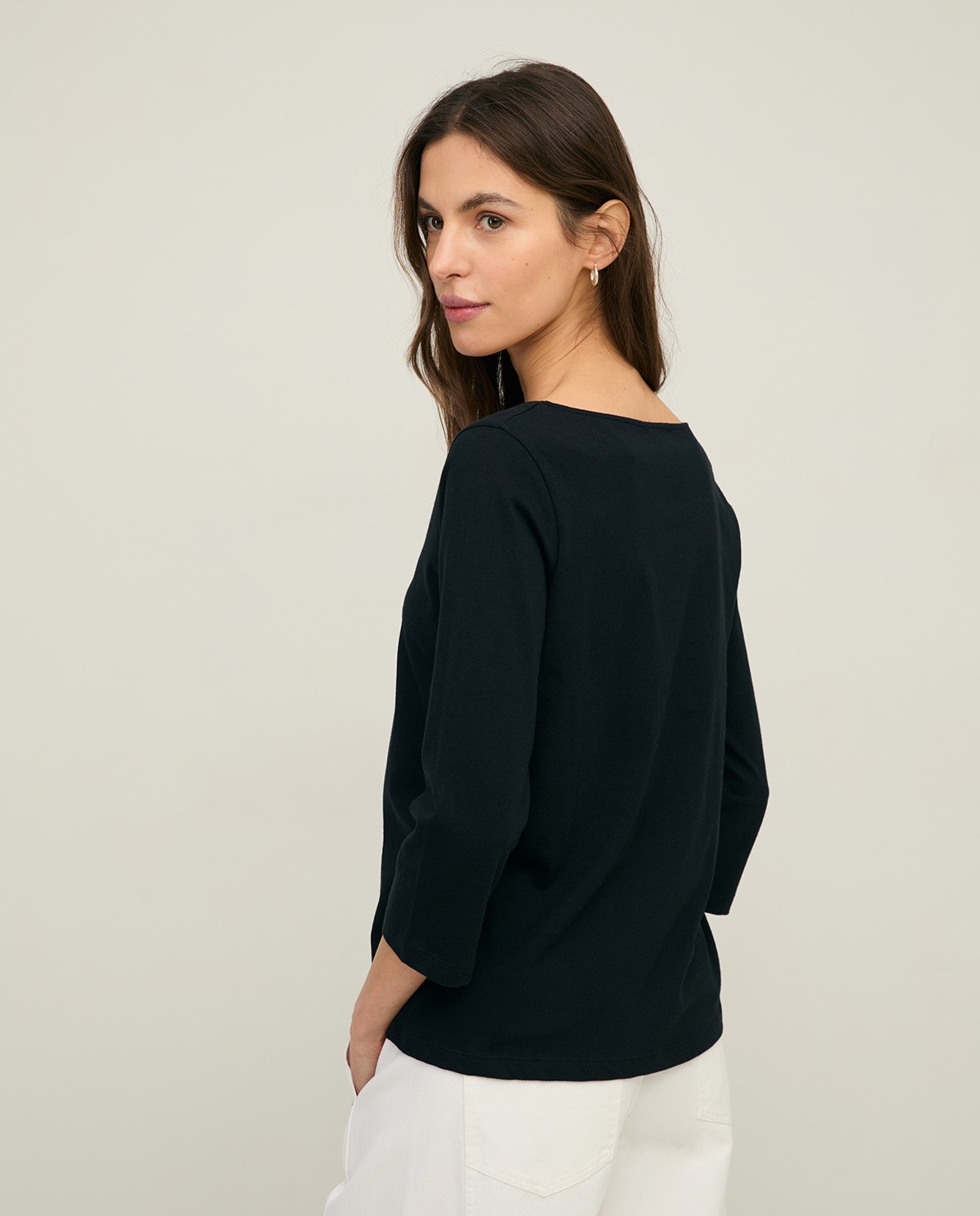 French-sleeve organic-cotton T-shirt|Yerse 2