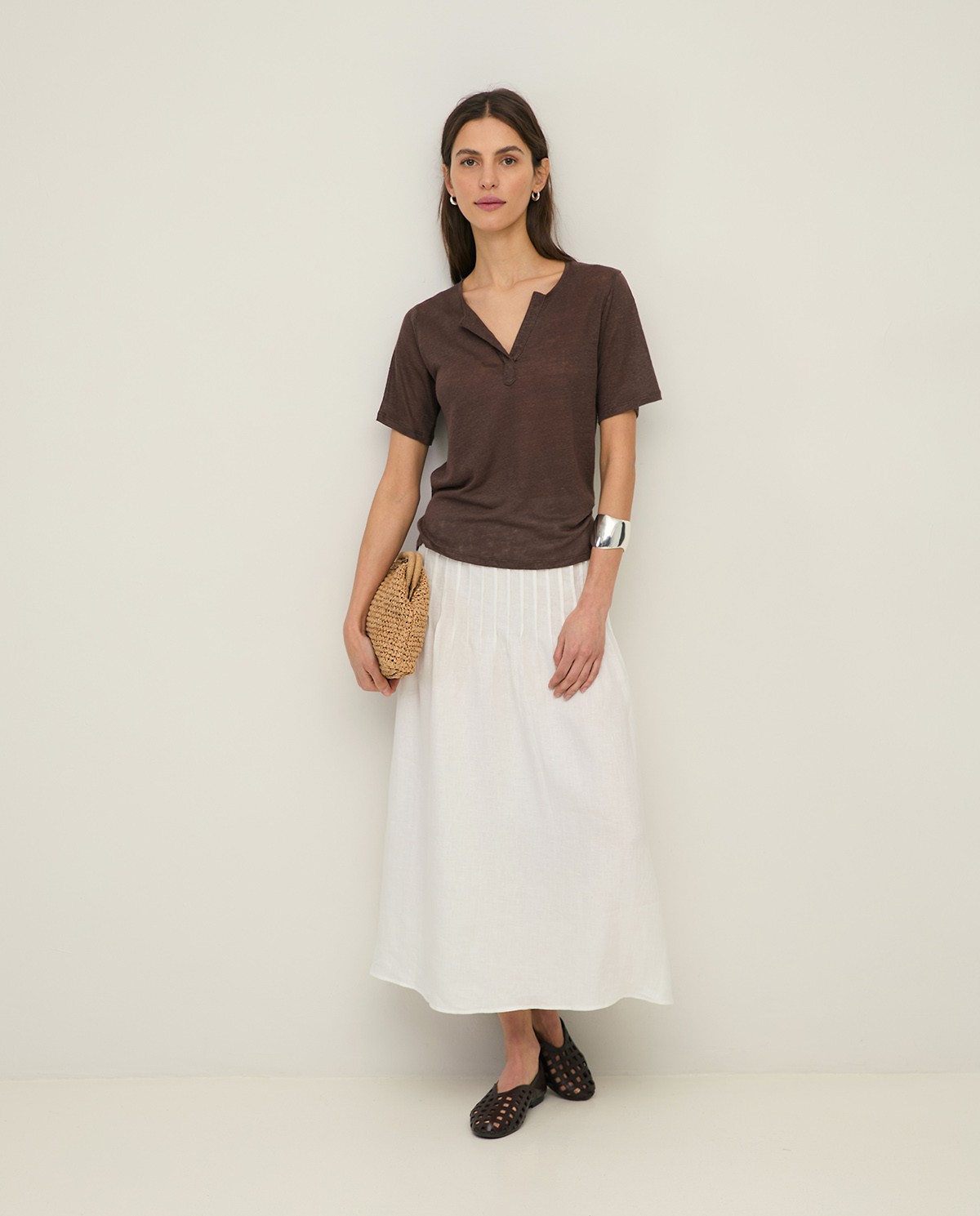 Linen Henley T-shirt|Yerse 4