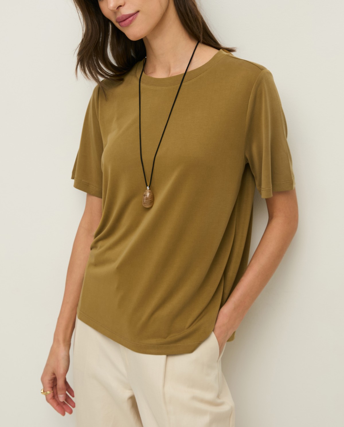 Flowy short-sleeve T-shirt|Yerse
