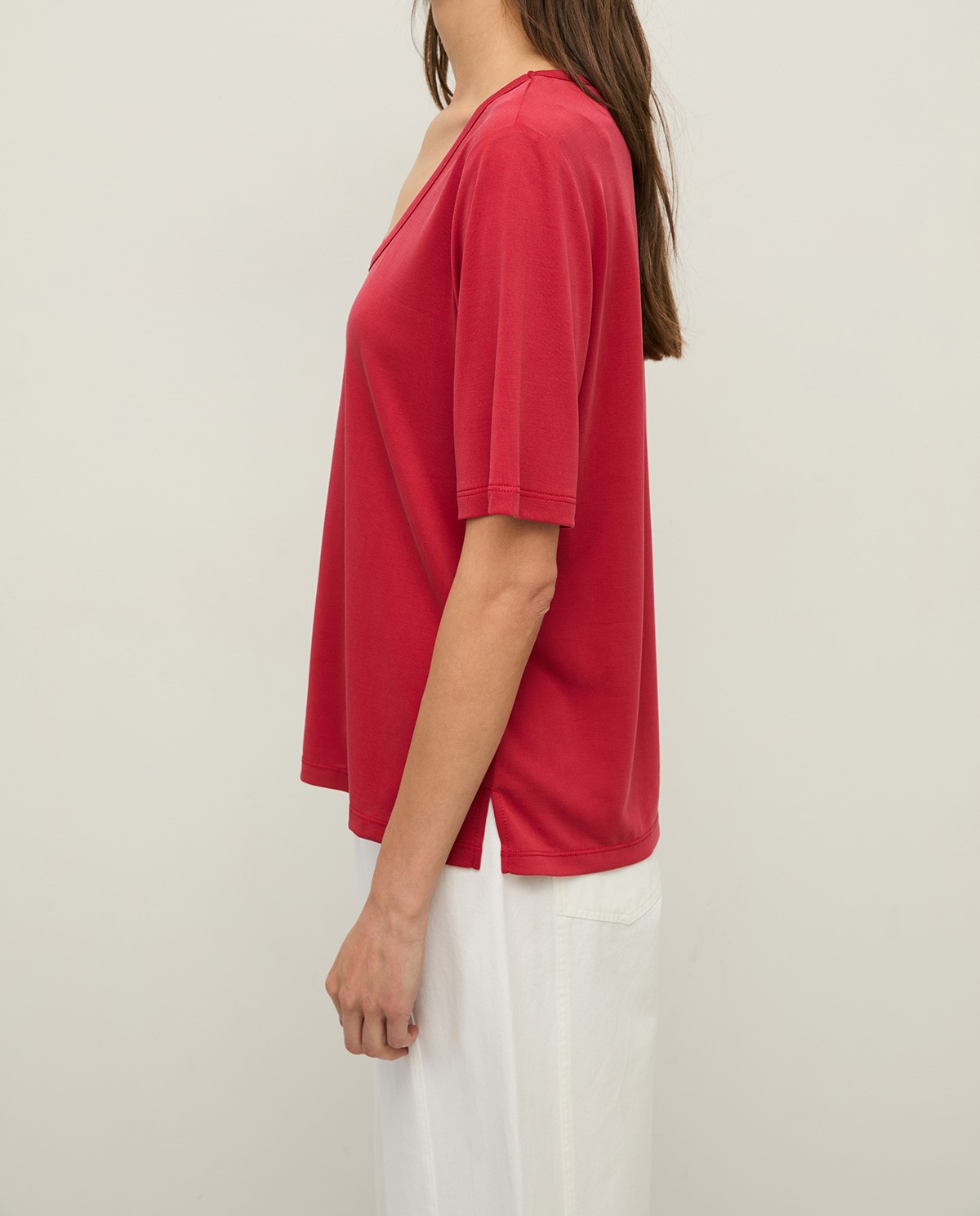 Flowy scoop-neck T-shirt |Yerse 2