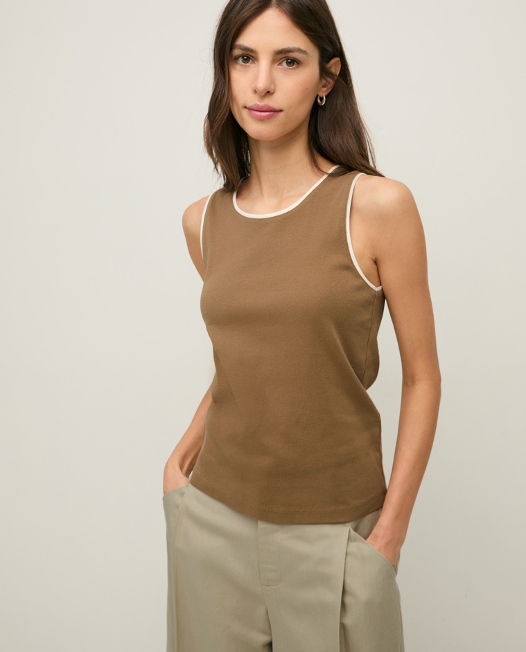 Two-tone cotton top|Yerse