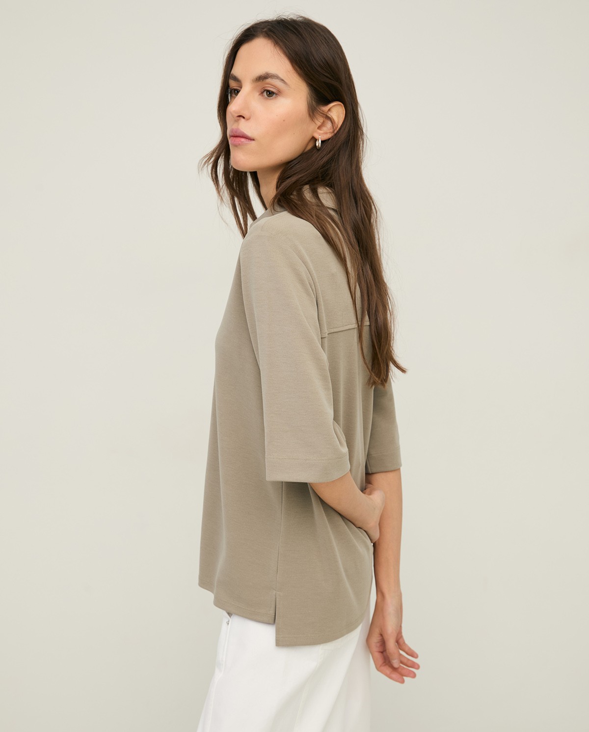 Flowy short-sleeve shirt|Yerse 2