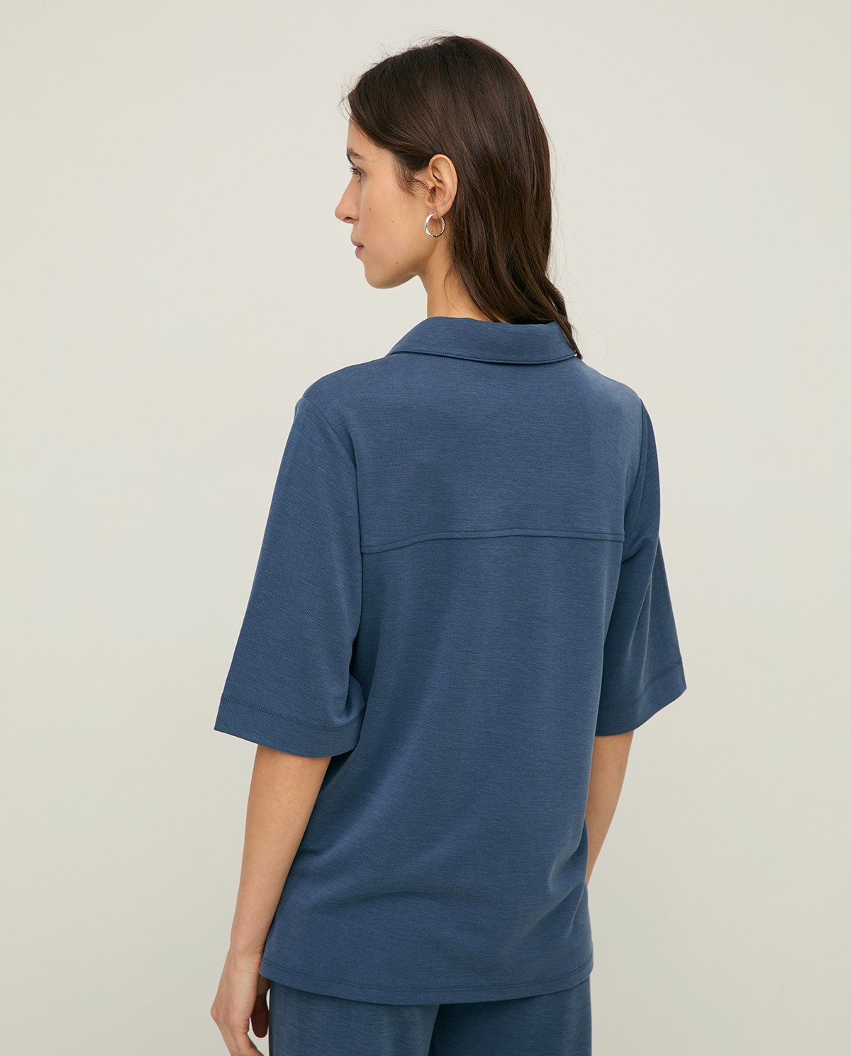 Flowy short-sleeve shirt|Yerse 3