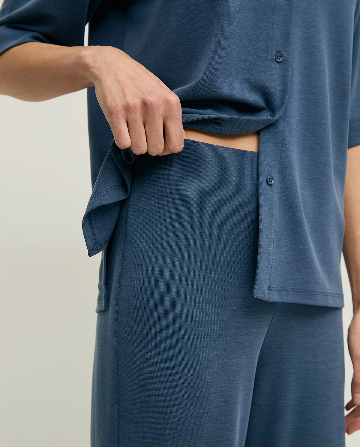 Wide-leg trousers with elastic waistband|Yerse 3