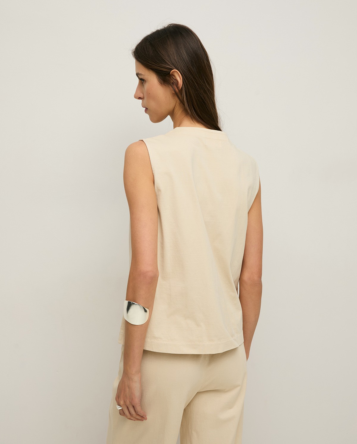 Organic-cotton knit vest|Yerse 3