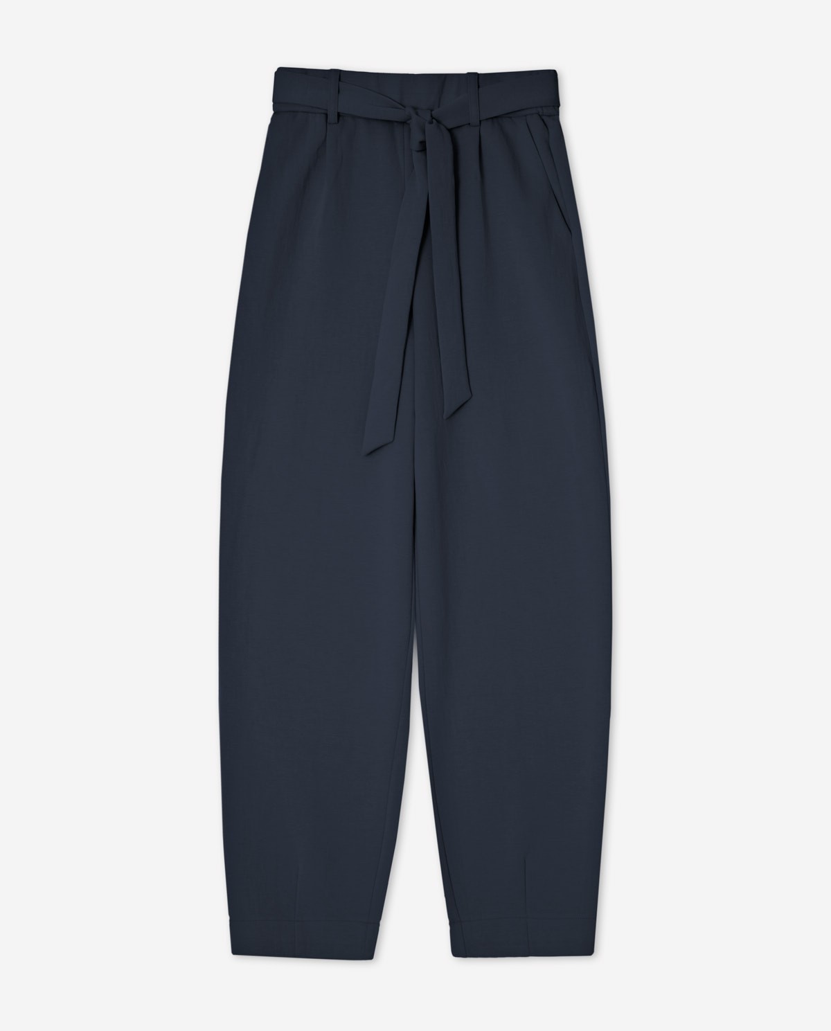 Barrel-leg trousers with belt|Yerse 6