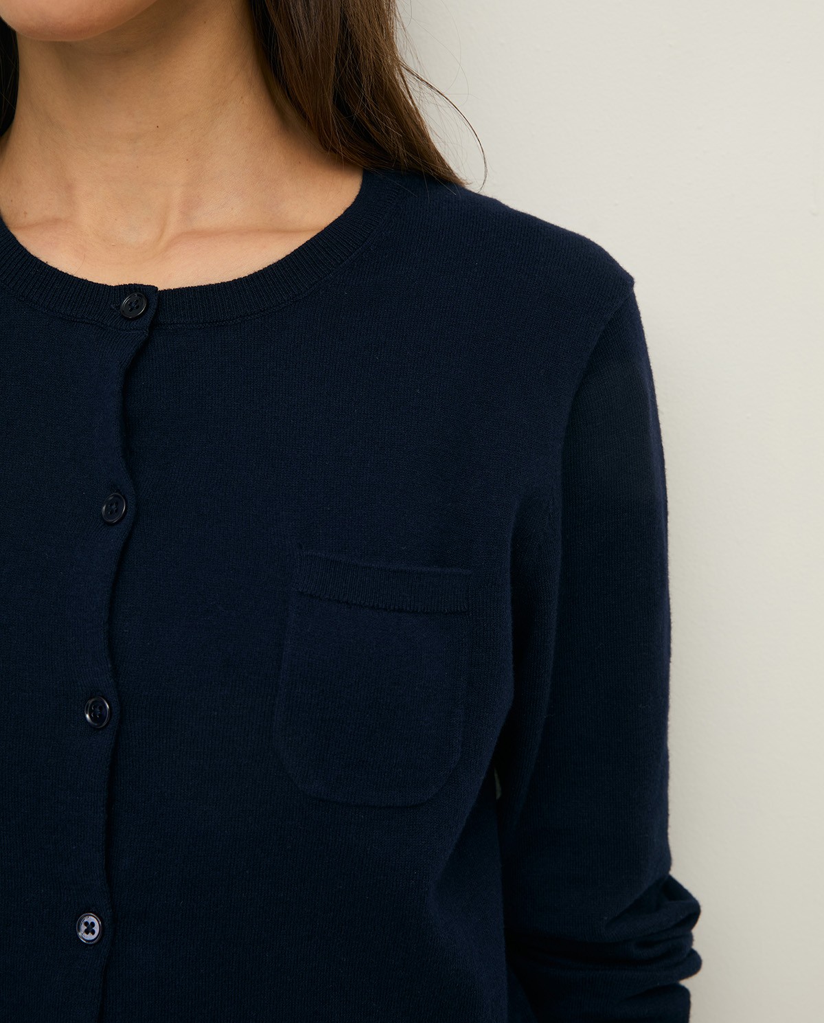 Long-sleeve organic-cotton cardigan|Yerse 3