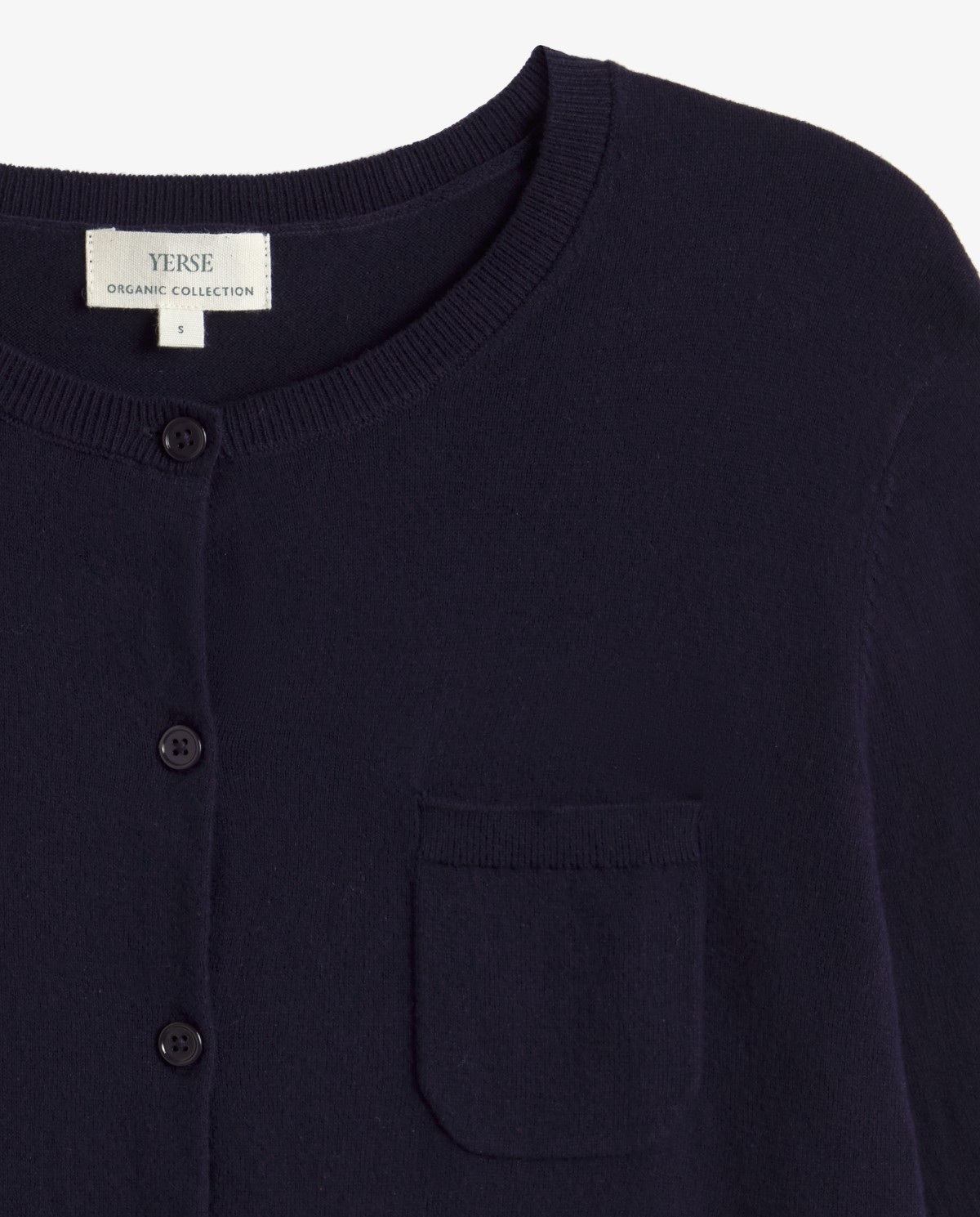 Long-sleeve organic-cotton cardigan|Yerse 8