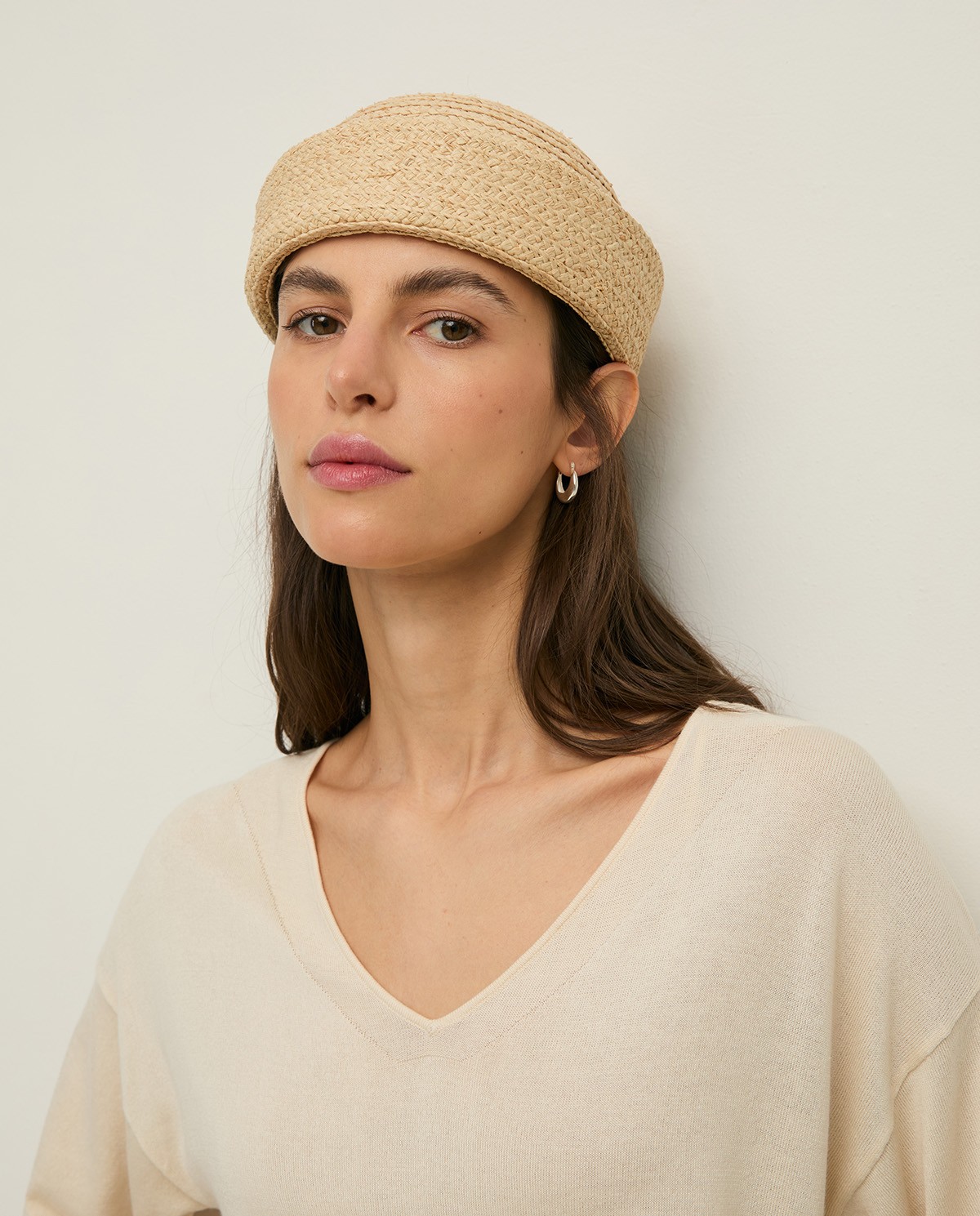 Short-sleeve V-neck sweater|Yerse 1