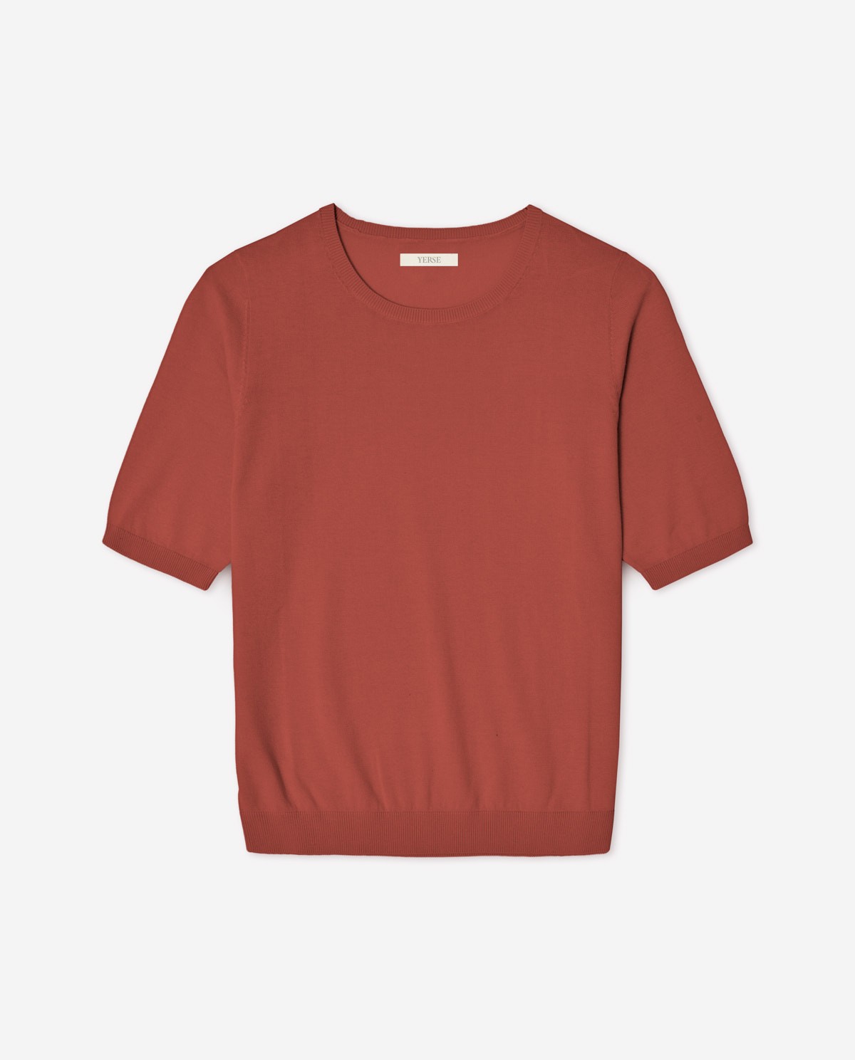 Short-sleeve sweater with round neckline|Yerse 5