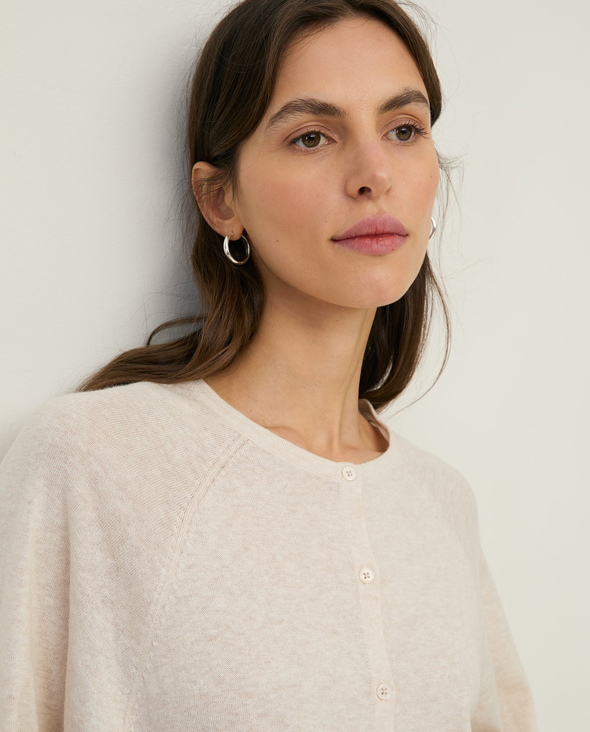 Knit cardigan with puffed sleeves |Yerse 2