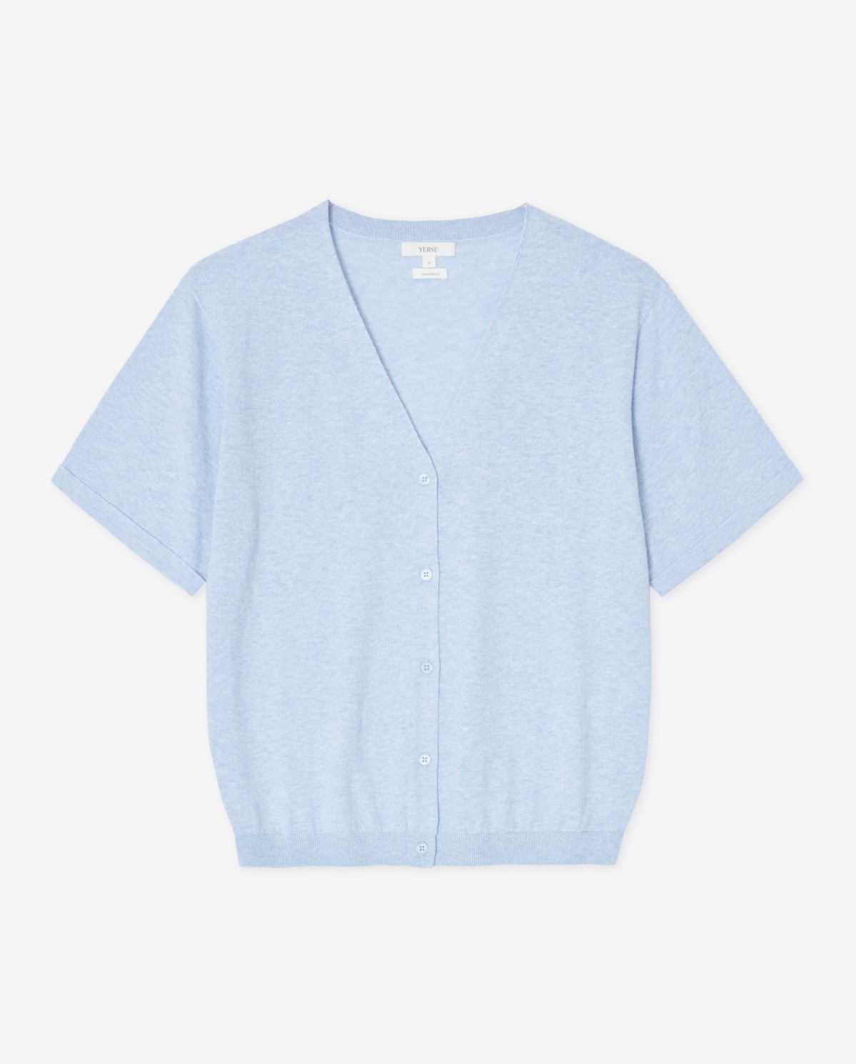 Short-sleeve V-neck cardigan|Yerse 5