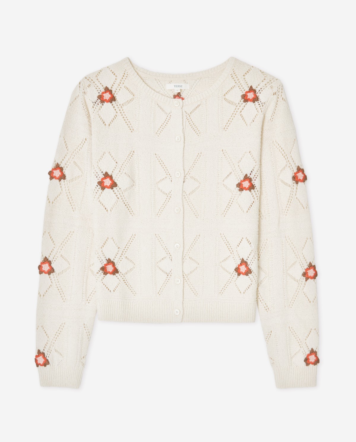 Càrdigan calat brodat floral|Yerse 6