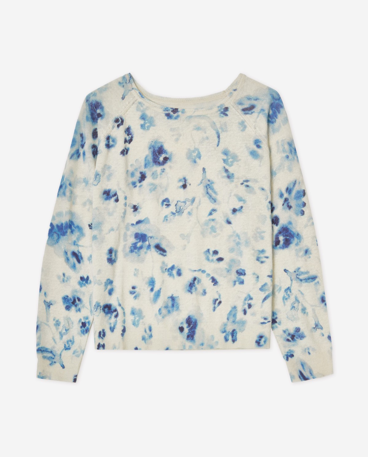 Jersey lino y algodón estampado flores