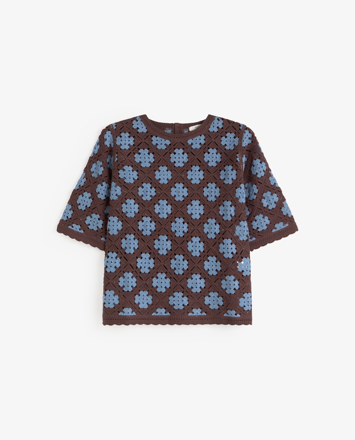 Jersei efecte ganxet motiu floral