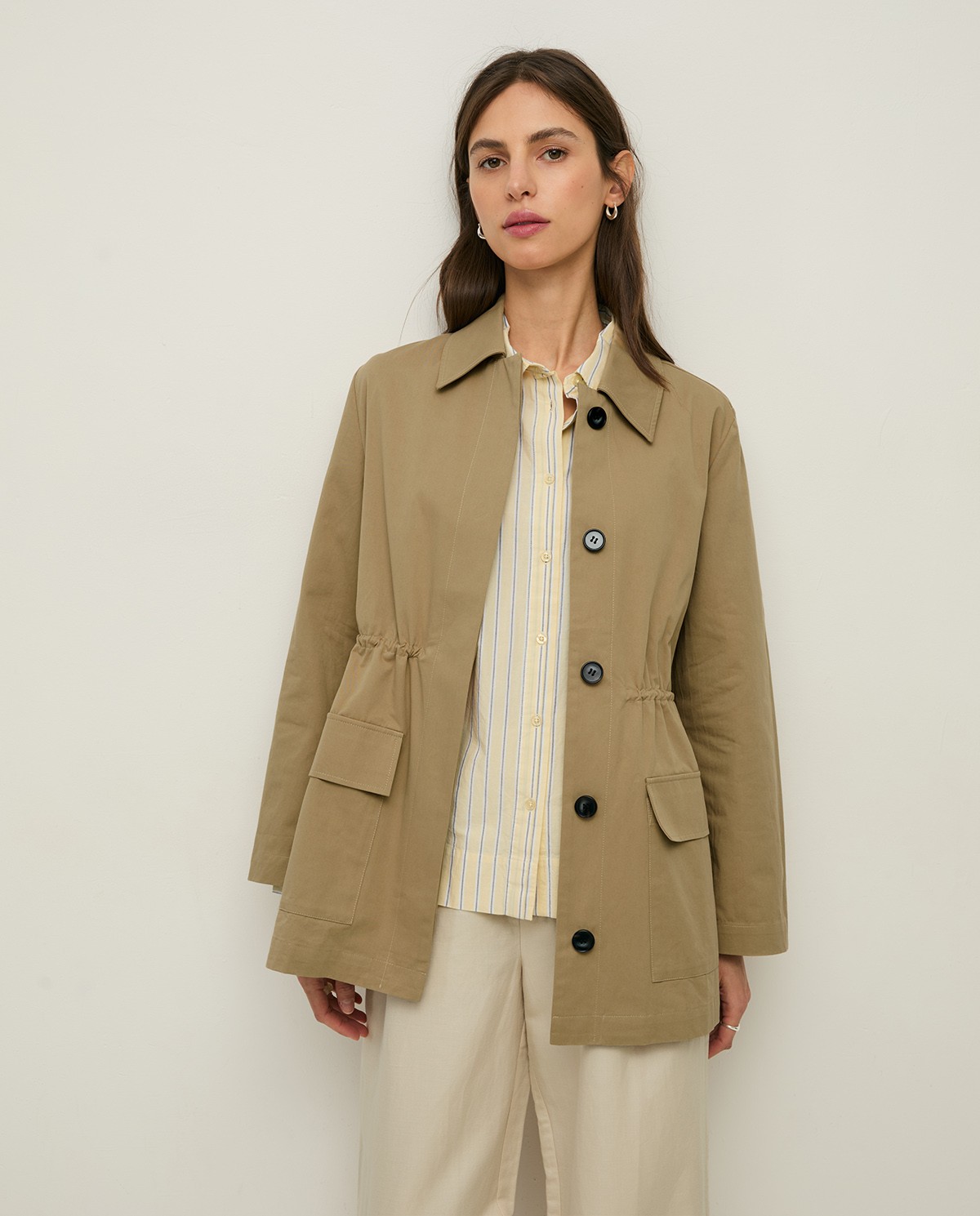 Gabardine courte 100 % coton| Yerse 1