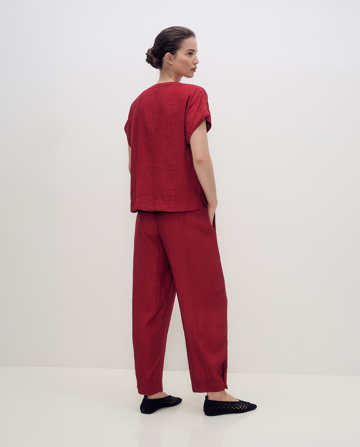 Pantalón fluido wide leg
