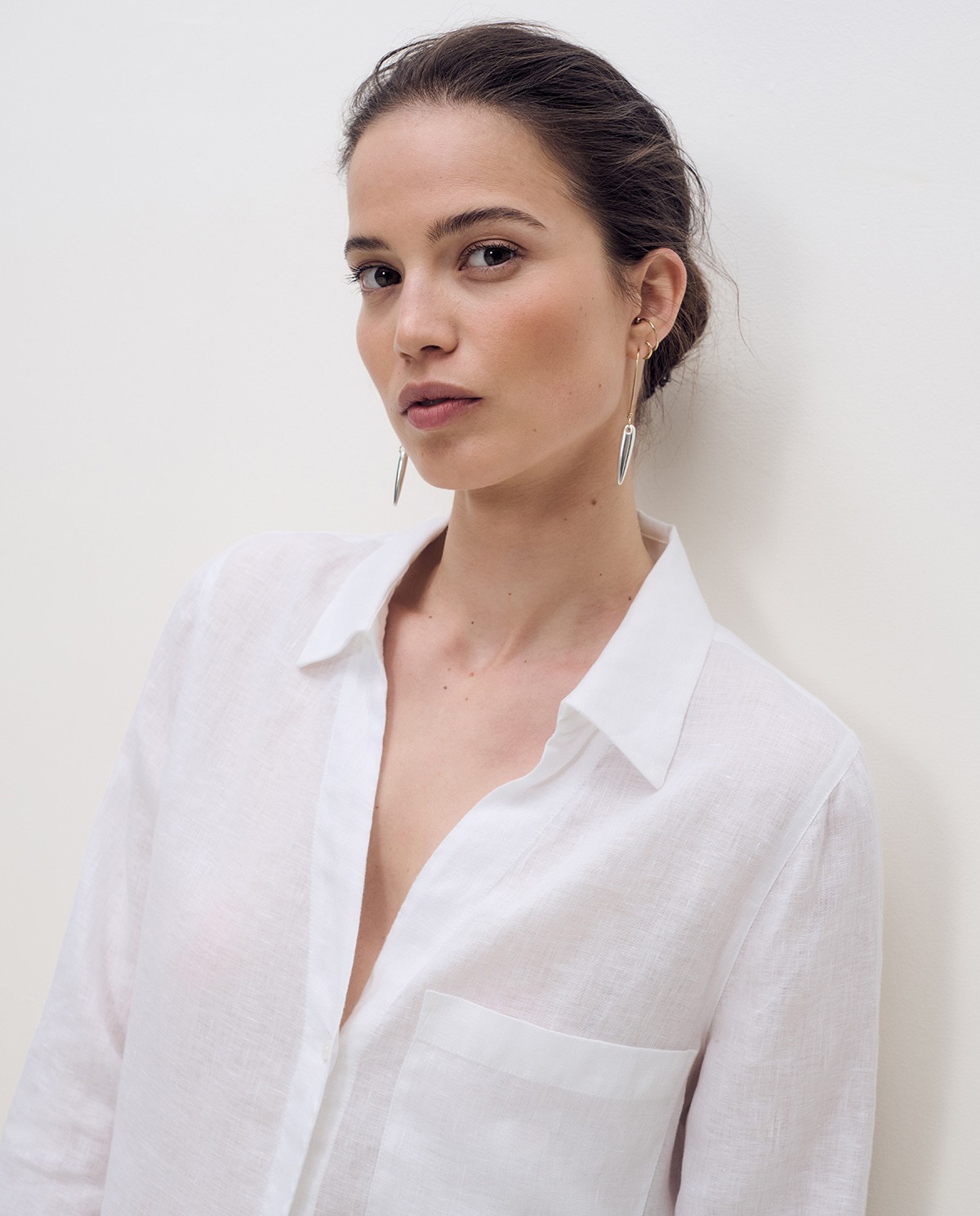 Vestido camisero lino