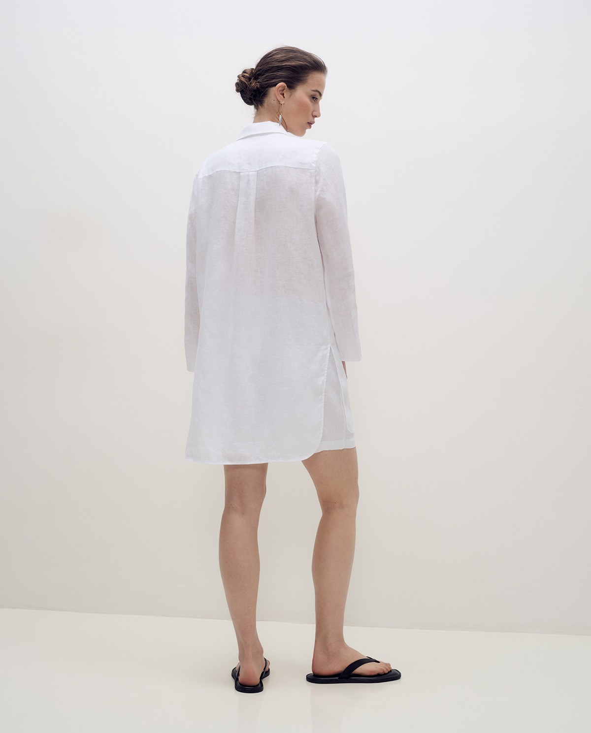 Vestido camisero lino