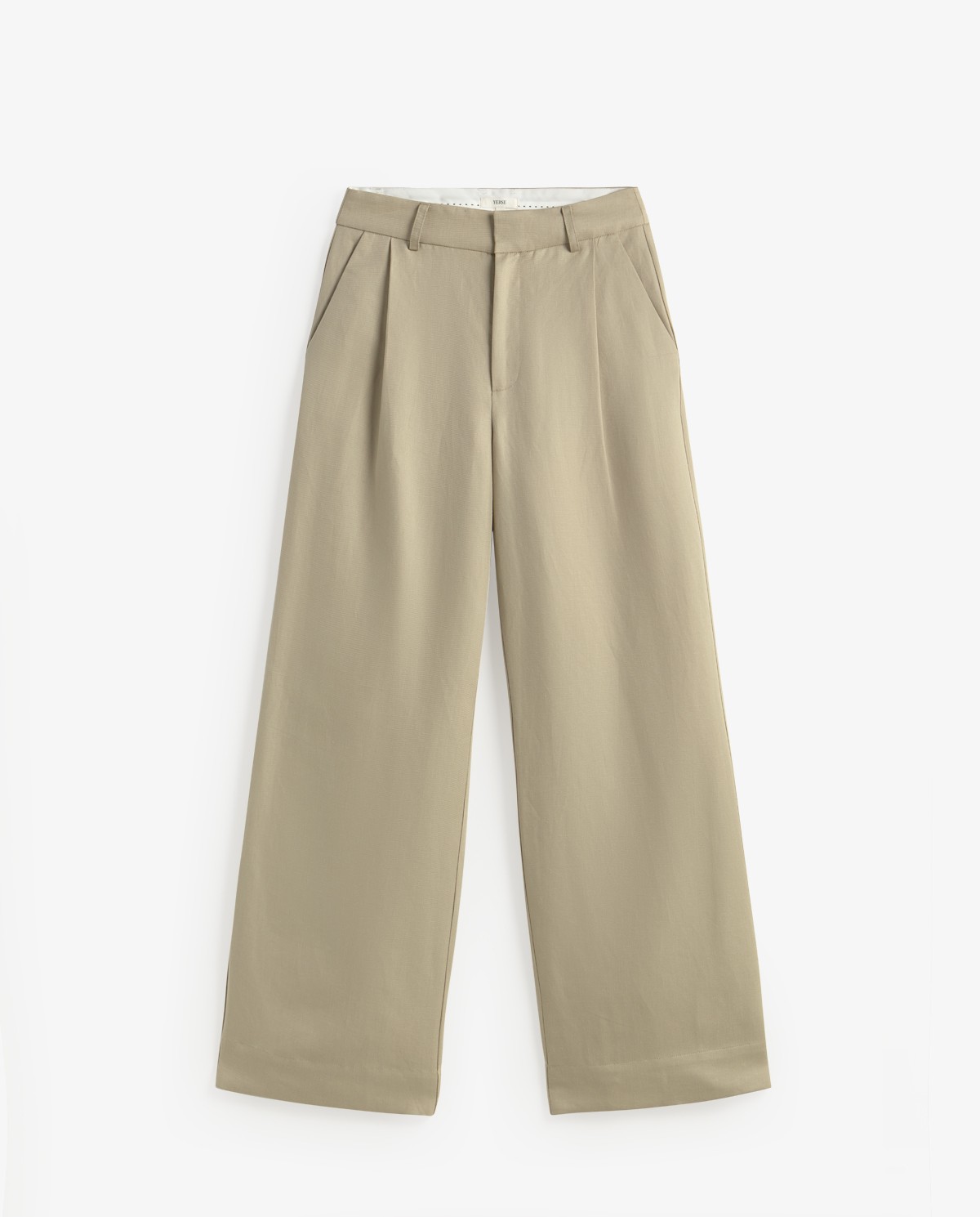 Wide-leg linen-blend tailored trousers|Yerse 10