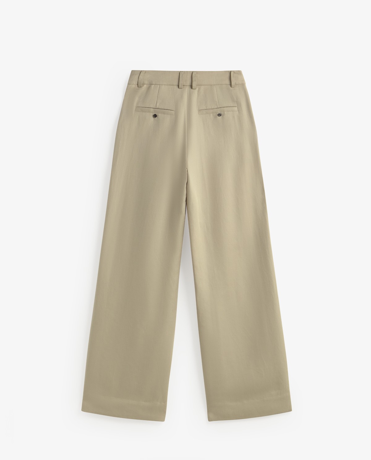 Wide-leg linen-blend tailored trousers|Yerse 9